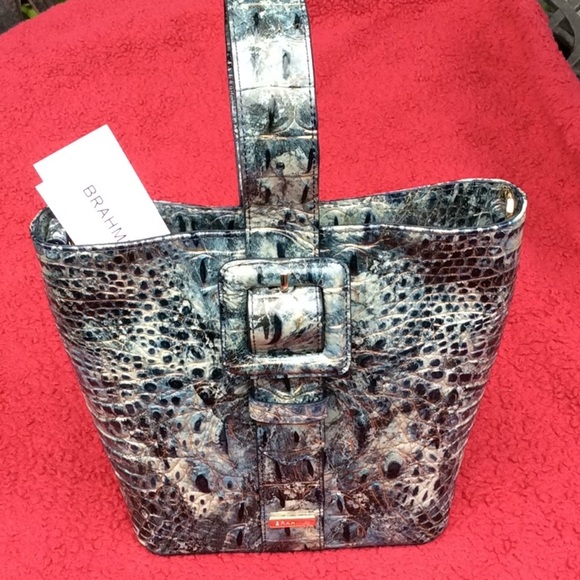 Brahmin "FAITH" Womens 3 style Crossbody Wristlet Shoulder Bag8" x 9" x 4"